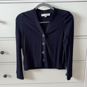 Loft dark navy cardigan